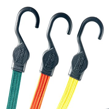 SmartStraps Bungee Cords - 10pc Flat Bungee Strap Value Pack