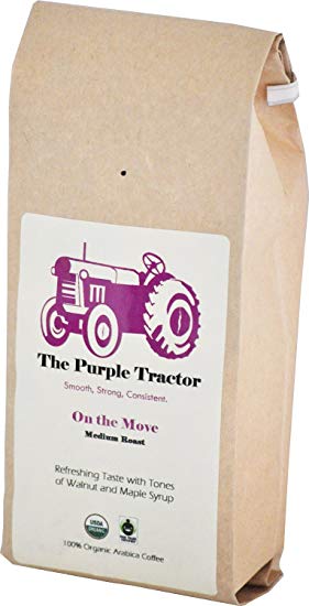 The Purple Tractor USDA Organic & Fair Trade Specialty Medium Roast Coffee - The Worlds Smoothest Blend