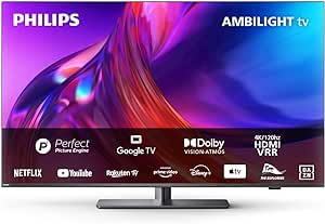 Philips 4K Ultra HD Ambilight TV|PUS8818|50 Pulgadas|UHD 4K TV|60Hz|P5 Picture Engine|HDR10 | Smart TV|Dolby Atmos|Altavoces 20 W|Soporte|Prime|Netflix|Youtube|Asistente de Google|Alexa|