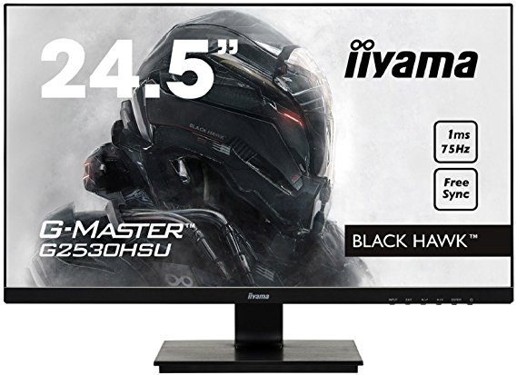 iiyama G2530HSU-B1 24.5" G-Master HD LED Gaming Monitor with FreeSync and USB - Black