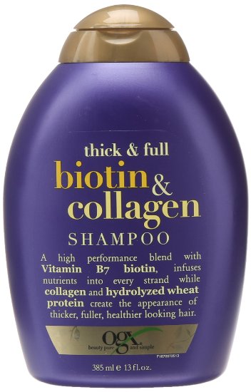 OGX Shampoo with Thick and Full Biotin and Collagen 13 Fluid Ounce
