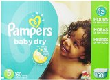 Pampers Baby Dry Diapers Economy Pack Plus Size 5 160 Count