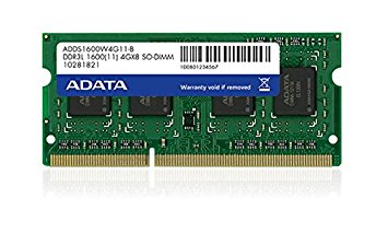 ADATA 4&nbsp;GB DDR3L 1600&nbsp;MHz 4&nbsp;GB DDR3L 1600&nbsp;MHz memory module