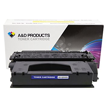 A&D Products Compatible Replacement for HP Q5949X Toner Cartridge High Yield HP 49X Black (6,000 Page Yield)
