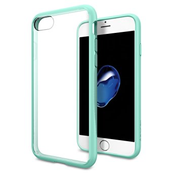 iPhone 7 Case, Spigen [Ultra Hybrid] AIR CUSHION [Mint] Clear back panel   TPU bumper for Apple iPhone 7 (2016) - (042CS20447)