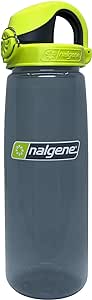 Nalgene 24 oz. On The Fly Sustain Charcoal with Lime Cap