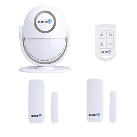 Fortress Security Guardian: All-In-One Motion Activated Alarm Host- DIY Security Alarm or Doorbell with 2 Door & Window Contacts- Ideal for Businesses and Homes