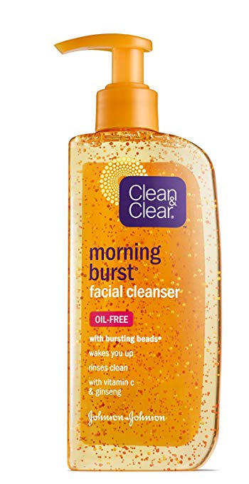 Clean & Clear Morning Burst Facial Cleanser with Bursting Beads, 8 Ounce