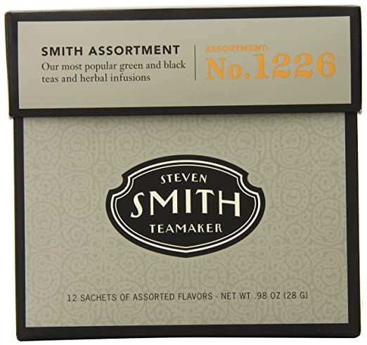 Smith Teamaker Tea Assortment Number 1226 Full leaf teas and herbal infusions, 12 Count