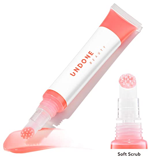 Moisturizing Sheer Balm Lip Tint with Exfoliating Tip for Gentle Dry Skin Removal – UNDONE BEAUTY Lip Life. Natural Shea, Jojoba & Rose Hip for Lip Smoothing. Colorless Non-Sticky Gloss. CLEAR
