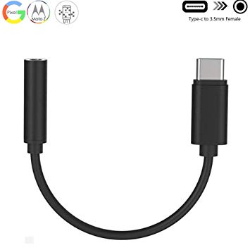 AD ADTRIP 3.5mm Headphone Jack Adapter Type C to 3.5mm Audio Adapter Earphone Aux Adapter USB C Jack Adapter for Google Pixel 2/2 XL/ 3/3 XL Essential ph-1 Huawei Mate 20 Pro/ P20 HTC U11