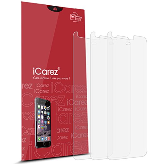 iCarez [HD Anti Glare] Screen Protector for Google Pixel (5.0-inch) [Unique Hinge Install Method With Kits] 3-Pack with Lifetime Replacement Warranty 2016