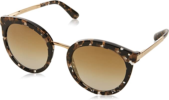 Dolce&Gabbana DG4268 Sunglasses 911/6E-52 - Cube Black/gold Frame, Grad Light DG4268-911-6E-52