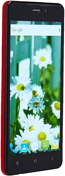 Slide Dual Sim 5" Unlocked Smartphone Android 6 Quad Core 1GHz Processor 13MP Camera Nationwide 4G LTE Coverage, Red