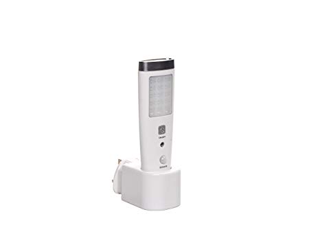 Energenie ENER260 3 in 1 Night Ligh and Emergency Torch with PIR Sensor, 2 W, White and Silver