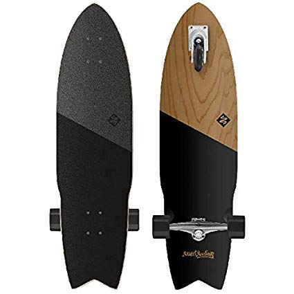 Street Surfing SHARK ATTACK Longboard Casterboard Surf Carving Cruiser 9.6 x 36"