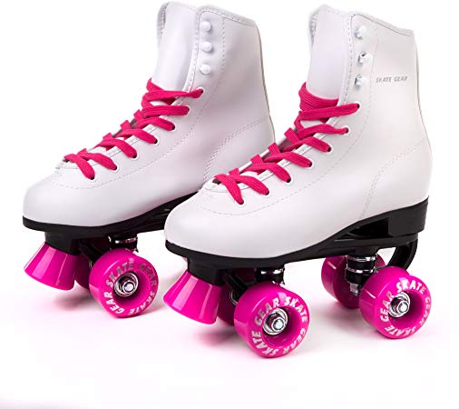 C SEVEN Skate Gear Soft Classic Faux Leather Roller Skates