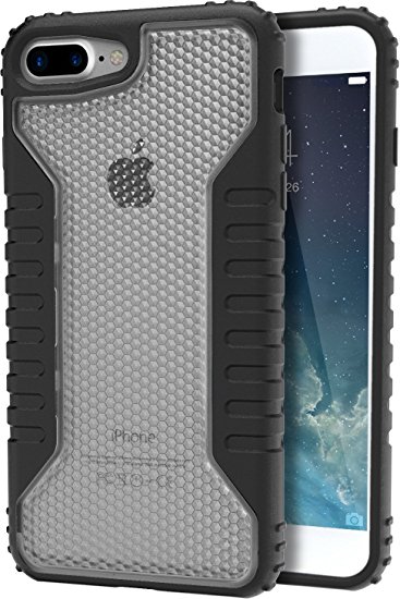 Silk iPhone 7 Plus Tough Case - Silk Armor iPhone 7  [Rugged Grip] Includes 2 Glass Screen Protectors - Clear