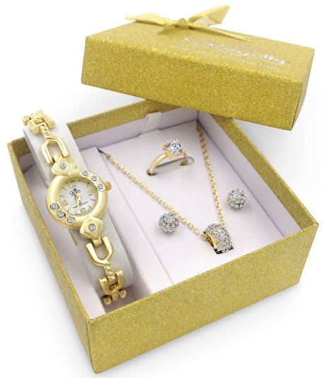 Royalty Watch Jewelry Gift Set Girlfriend Female Wife Mom Sister Daughter Her Birthday