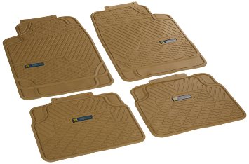 Highland 4447900 Weather Fortress Tan Synthetic Rain Floor Mat - 4 Piece
