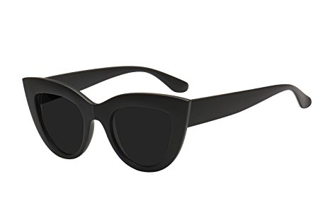 UV Protection Cat Eye Sunglasses ,Mirrored Flat Lens Women Fashion Glasses