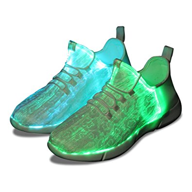 Fiber Optic Light Up Shoes for Women Flashing Luminous Sneakers Christmas Party Shoes