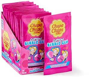 Chupa Chups Cotton Bubble Gum Tutti Frutti, 1er Pack (1 x 154 g)