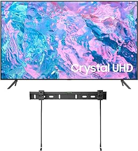 SAMSUNG 43-Inch CU7000 4K Smart TV HDR10  Crystal Processor Bluetooth Q-Symphony Gaming Hub Object Tracking Sound Lite Compatible with Alexa & Google Assistant, 2023 Model(Renewed)