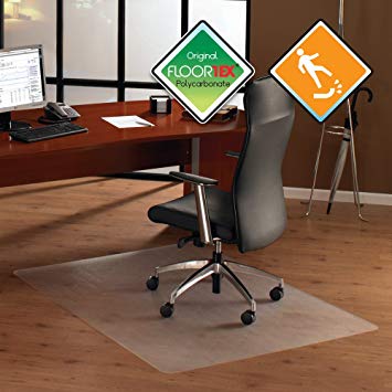 Cleartex Unomat, Anti-Slip Chair Mat for Carpet Tiles and Hard Floors, 119 x 89 cm (FC128920ERA)