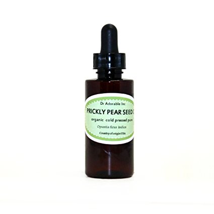2 OZ WITH GLASS DROPPER PRICKLY PEAR SEED OIL BY DR.ADORABLE 100% PURE COLD PRESSED