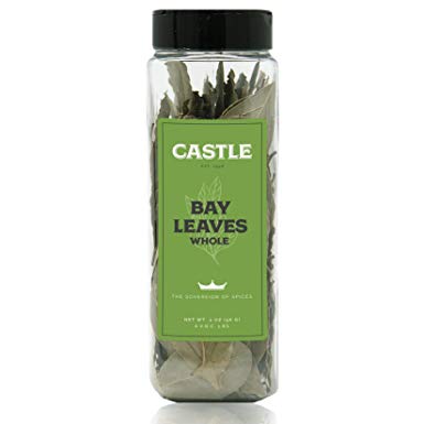 Castle Foods | Bay Leaves Whole 2 oz Premium Restaurant Quality NonGMO Kosher
