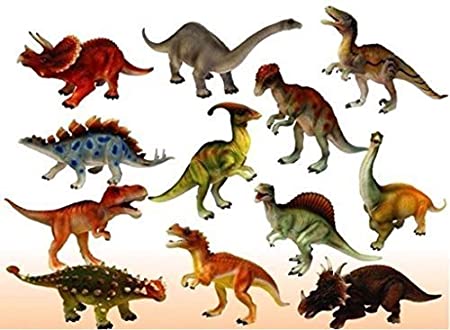 Zaid Collections Dinosaur Toy 6 Pcs - 9 Cm 10Cm Dinosaur Toys - Multi Color