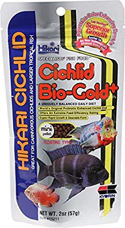 Hikari Cichlid Bio-Gold   Mini Pellets Floating Type Fish Food, 57g