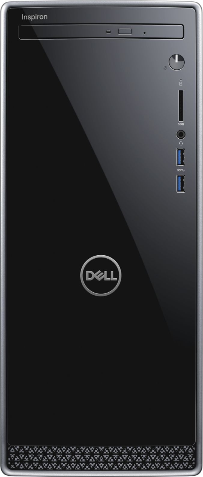 Dell - Inspiron Desktop - Intel Core i5 - 12GB Memory - 1TB Hard Drive - Black With Silver Trim