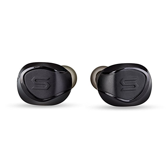 SOUL Electronics X-SHOCK Absolute True Wireless Earphones. Bluetooth Waterproof Earbuds. In Ear Headset with Mic and Charging Box. For iPhone iPad Android Smartphones Tablets, Laptop. Black