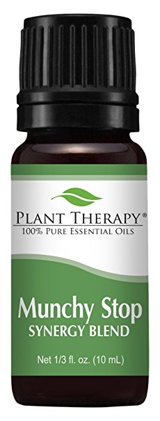 Plant Therapy Munchy Stop Synergy Essential Oil Blend. 100% Pure, Undiluted, Therapeutic Grade Essential Oils. 10 ml (1/3 oz).