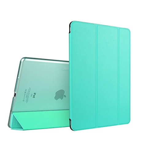 iPad Air 2 Case, ESR® Ultra Slim Case Cover PU Leather with Magnetic Auto Wake & Sleep Function for iPad Air 2 / iPad 6th Generation (Mint Green)