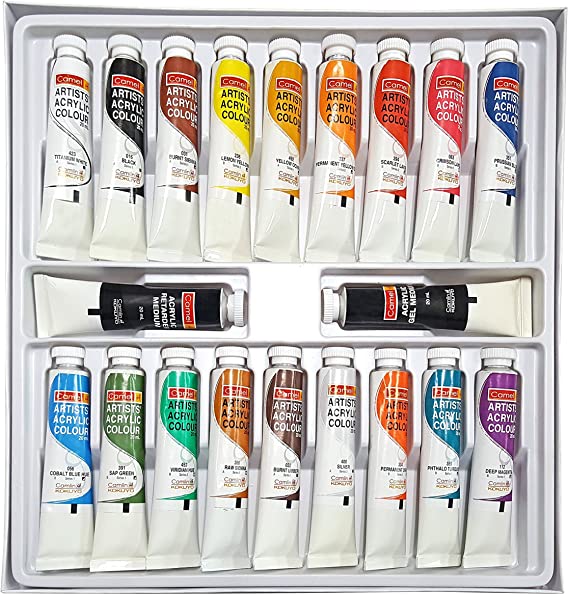 Kokuyo Camlin Artist Acrylic Colors - 18 Shades, 20ml