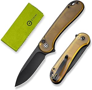 CIVIVI Elementum II Pocket Knife, Utility Knife with 2.96" Nitro-V Blade Ultem Handle for Camping Fishing Hunting C18062P-8