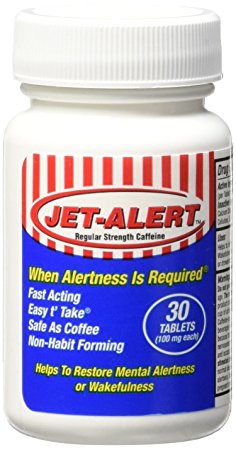 Jet-Alert 100 Mg Each Caffeine Tabs 30 Count