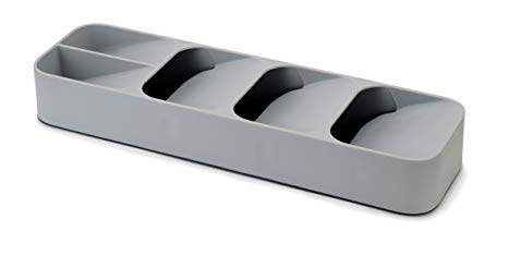 Joseph Joseph 85119 DrawerStore Kitchen Drawer Organizer Tray for Cutlery Silverware, Gray