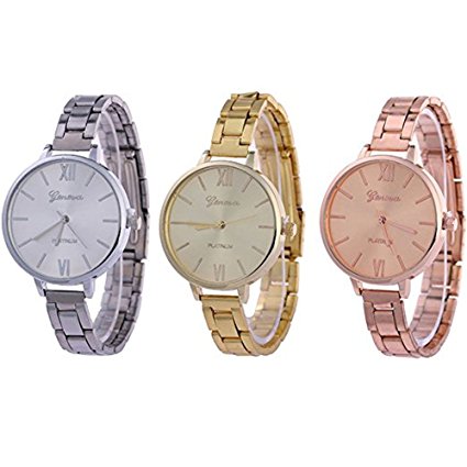 CdyBox Women Ladies Girls Analog Watches Wholesale Assorted Dress Wristwatches Gift Sets (3 Pack)