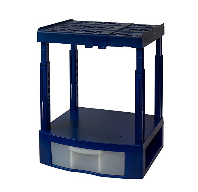 Tools for School Locker Drawer with Height Adjustable Shelf (Blue)