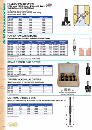 Timberline - 8 Pc Plug & Cork Cutter Set (607-500)