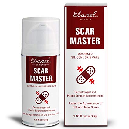 Ebanel Scar Cream Gel for Scar Removal Reduce, 1.16fl.oz, Appearance Reduce for Old & New Scars from Cuts, Acne, Stretch Marks, C-Section, Burn and Plastic Surgeries - Surgeon Doctor Recommended