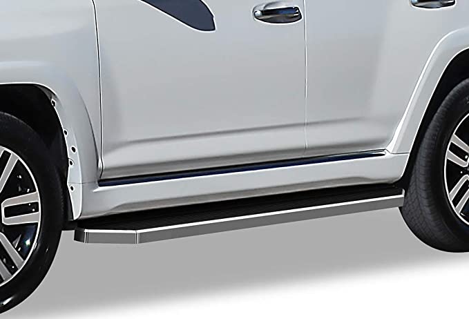 APS iBoard 6-inch Aluminum (Polished Flat Style) Running Boards Nerf Bars Compatible with 2010-2020 4Runner Limited Sport Utility 4-Door & 2010-2013 4Runner SR5