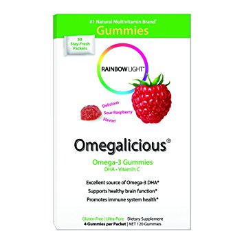 Rainbow Light Gummy Omegalicious, 30 - 4 Count Packets,  120 Total