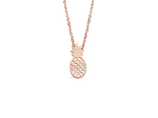 Rose Gold Pineapple Necklace - Friendship Pendant Necklace & Reminder of Your Perfect Tropical Vacation!