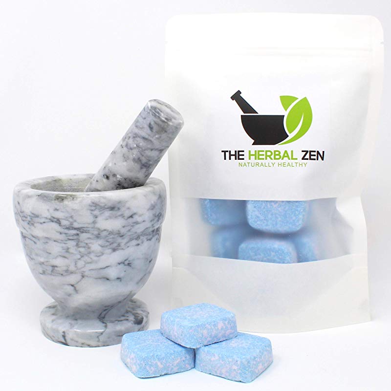 Cold Kicker Shower Steamers for Sinus Relief from Colds and Allergies by The Herbal Zen 10-pk Aromatherapy Shower Bombs