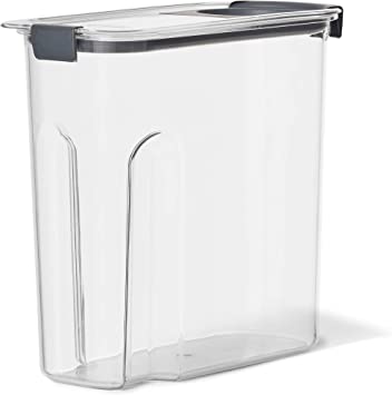 RUBBERMAID Brilliance Pantry Cereal Container, 18-Cup, Clear